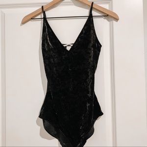 H&M Velvet Body Suit